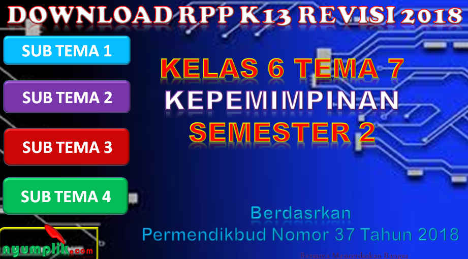 RPP K13 Kelas 6 Tema 7