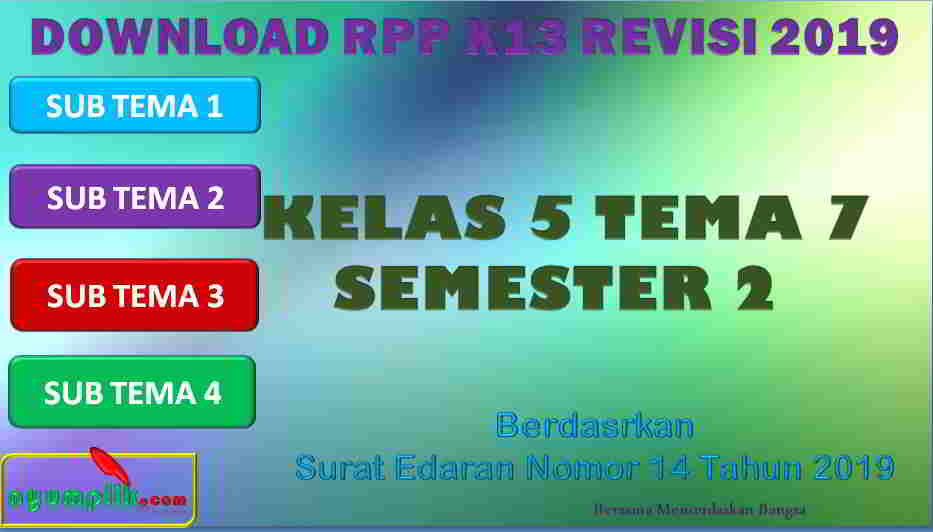 RPP 1 Lembar SD/MI Kelas 5 Semester 2 Tema 7