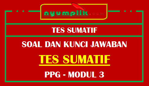 Soal dan Kunci Jawaban Tes Sumatif Modul 3 Pembelajaran Inovatif PPG 2020